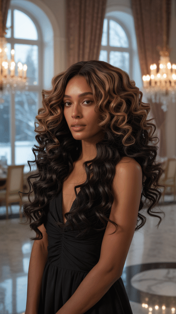 30 Gorgeous Winter Wig Styles for Black Women You'll Want to Try Now 2 Voluminous Loose Curls