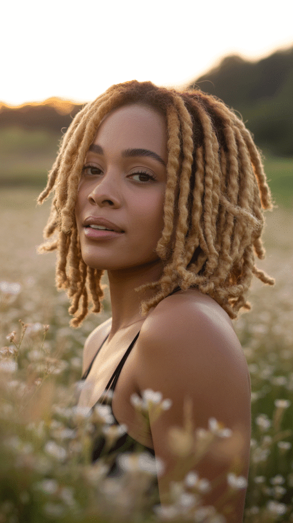 27 Stunning Blonde Braided Hairstyles for Black Women That Turn Heads 12 Blonde Butterfly Locs