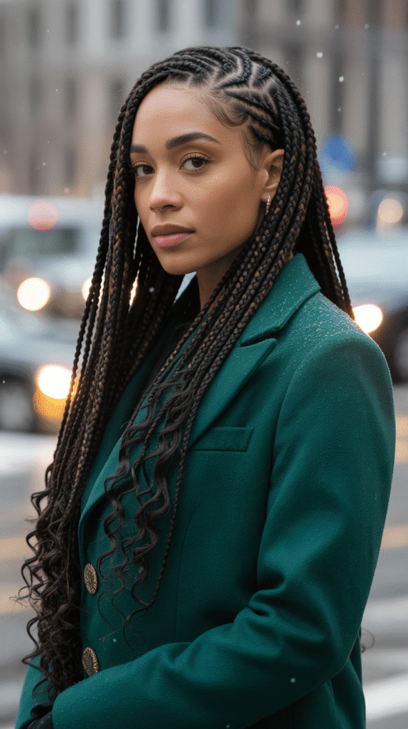 25 Stunning Winter Weave Hairstyles for Black Women That Slay All Season 25 Micro Braids with Weave Ends