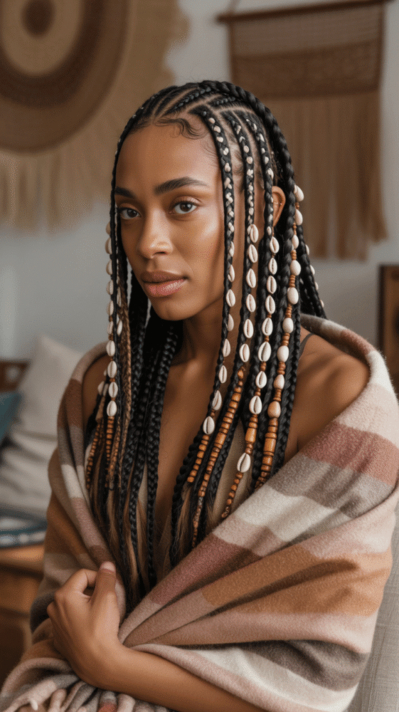 27 Best Winter Braided Hairstyles for Black Women to Stay Cute & Cozy 14 Tribal Braids