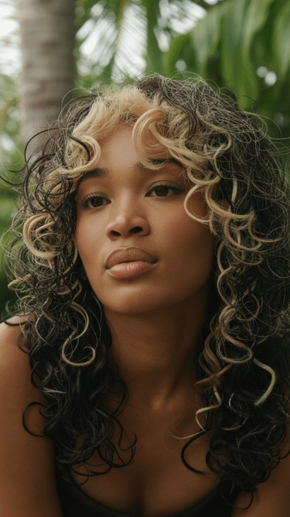 30 Curly Blonde Hairstyles for Black Women That Bring Volume & Bounce 21 Blonde Peek-a-Boo Highlights