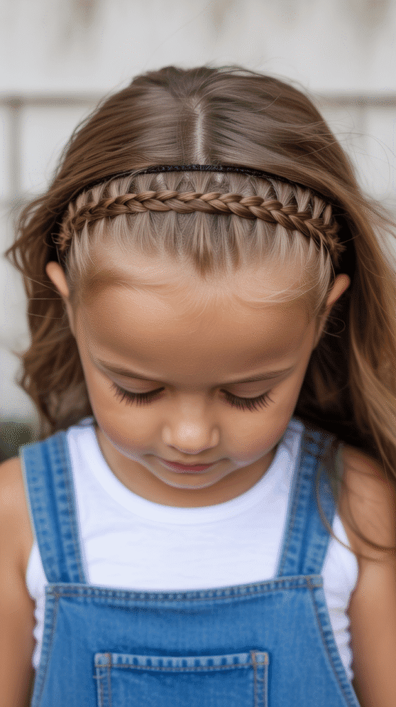 27 Easy Braided Hairstyles for Kids 8 Braided Headband
