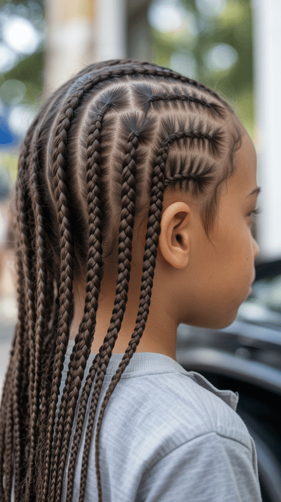 27 Easy Braided Hairstyles for Kids 23 Micro Braids