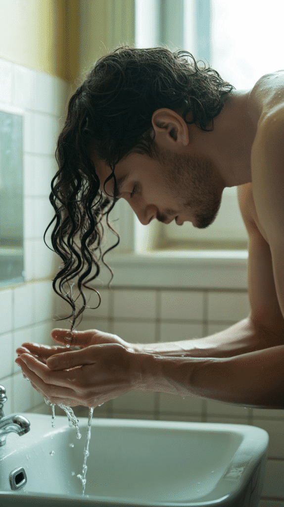 How to Cut Men's Curly Hair at Home – Simple Step-by-Step 3 Preparing the Hair for Cutting