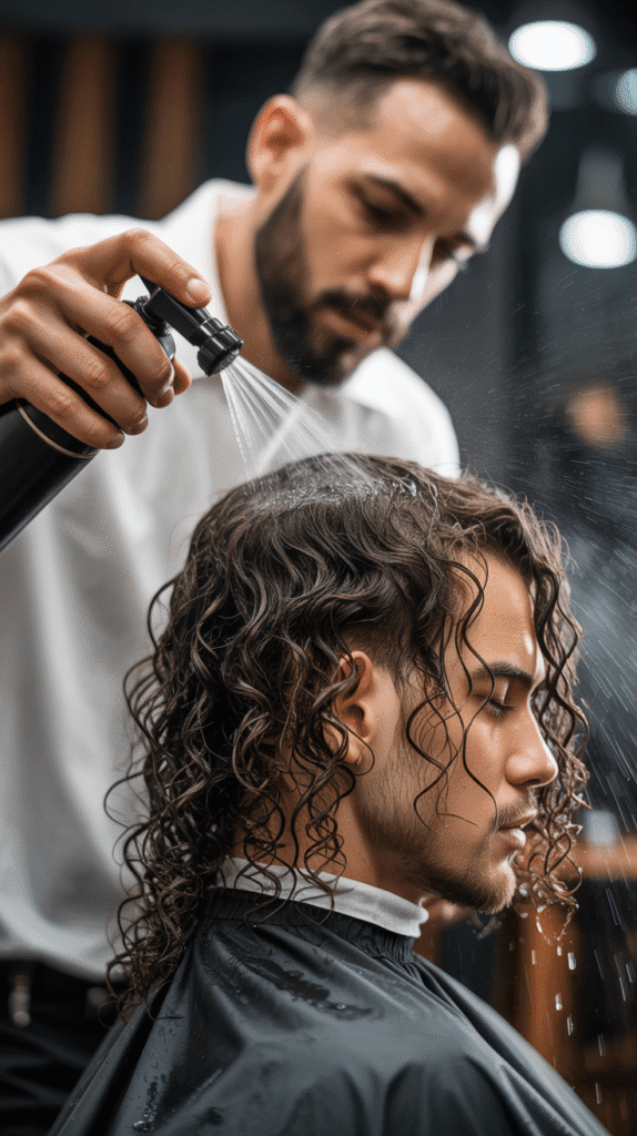 How to Cut Men's Curly Hair at Home – Simple Step-by-Step 6 The Wet Cutting Method for Precision