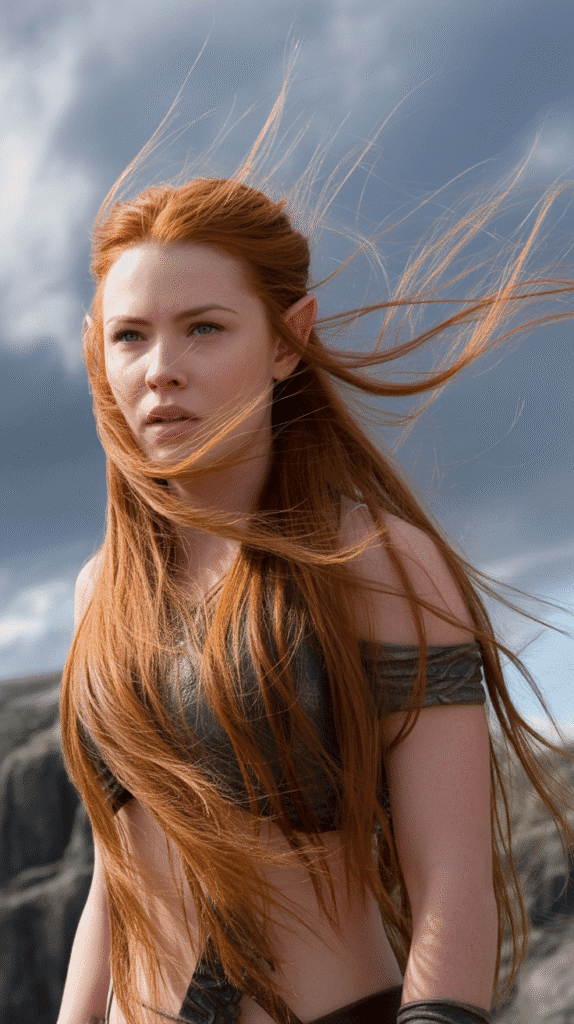30 Enchanting Elf Hairstyle Drawings to Spark Your Fantasy Inspiration 22 Wind-Swept Dynamic Motion Styles