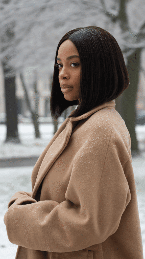 27 Sleek Straight Natural Hairstyles for Black Women Perfect for Winter 25 Sleek Straight Protective Style Wig