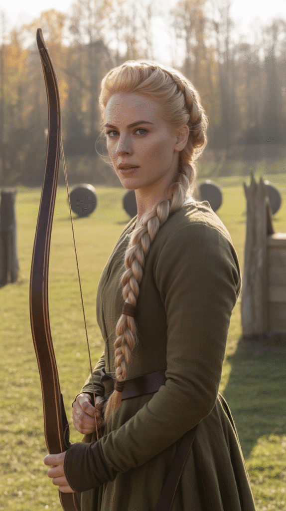 27 Beautiful Medieval Braided Hairstyles for Princesses 13 Wrapped Ponytail Braid