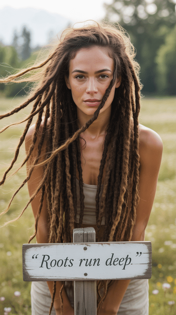33 Trendy Dreadlock Styles for Ladies to Try This Year 10 Long Flowing Locs