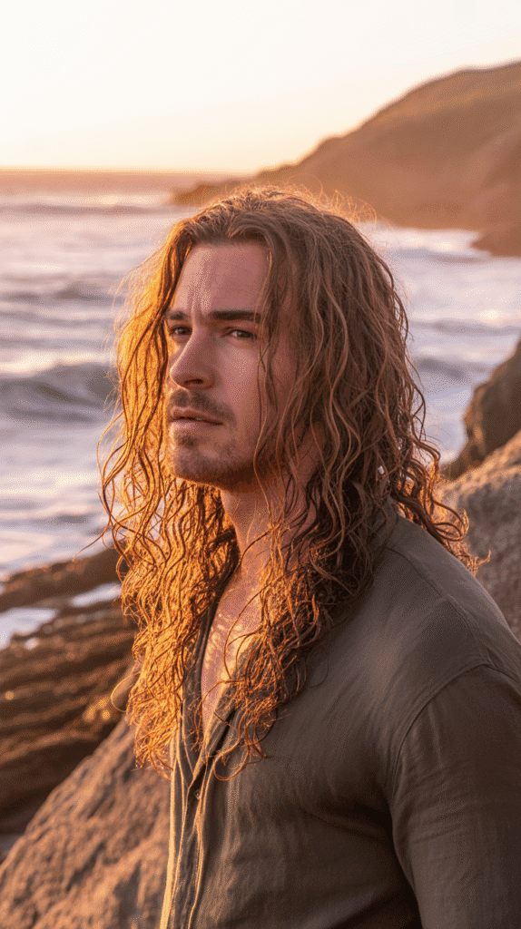 28 Stylish Elf Hairstyles for Men That Look Bold and Mystical 7 Textured Beach Waves