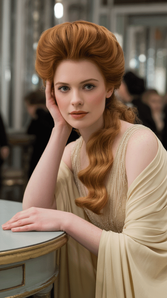 30 Elegant 1930s Hairstyles for Long Hair You'll Fall in Love With 16 Pompadour with Flowing Waves