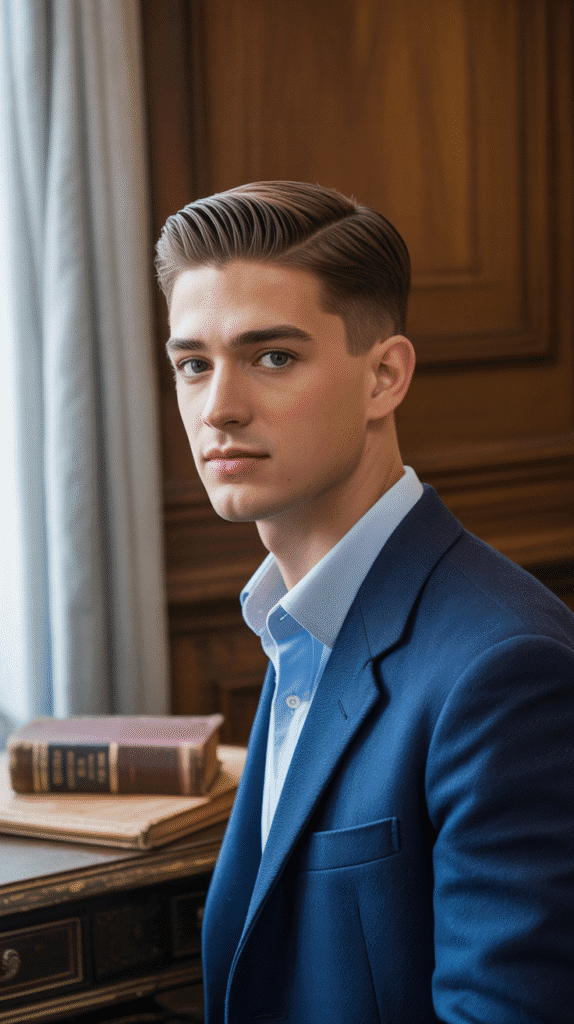 30 Classic French Hairstyles for Men That Never Go Out of Style 12 Ivy League Cut