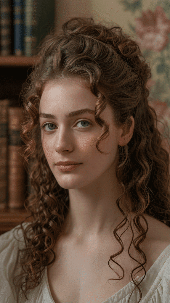 33 Trendy French Hairstyles for Curly Hair That Embrace Natural Beauty 10 Volumized Crown with Pinned Sides