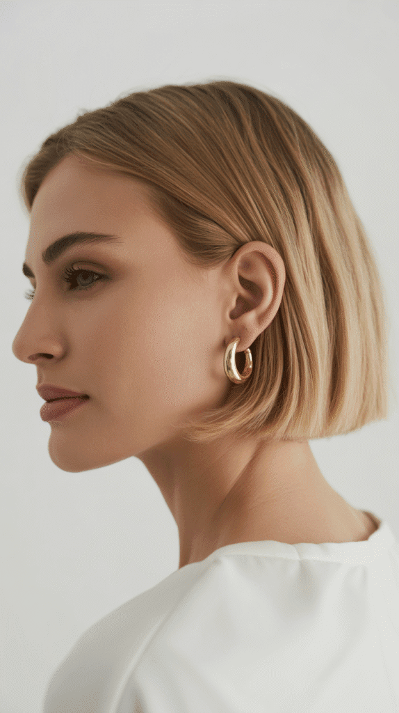 33 Easy French Hairstyles for Short Hair That Look Modern and Fresh 16 The Tucked Bob