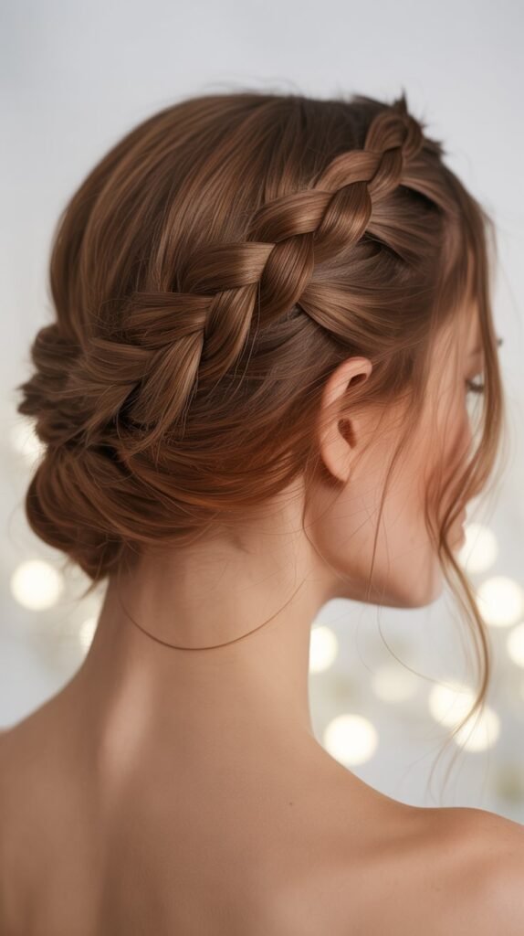  Braided Crown Updo
