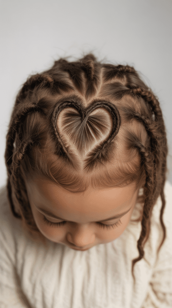 37 Adorable Dreadlock Styles for Kids That Are Easy & Cute 32 Heart-Shaped Part