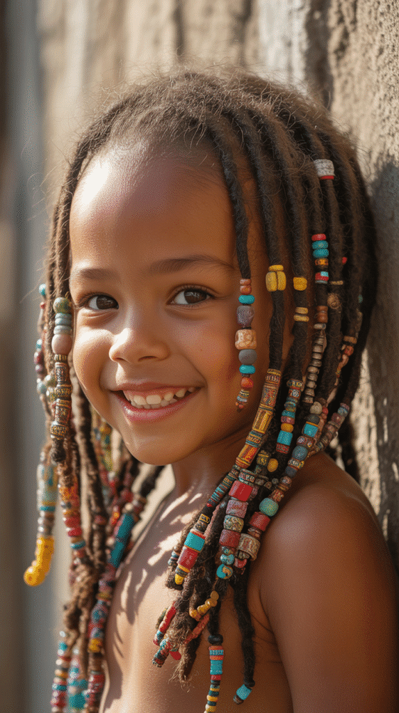 37 Adorable Dreadlock Styles for Kids That Are Easy & Cute 24 Beaded Dreads