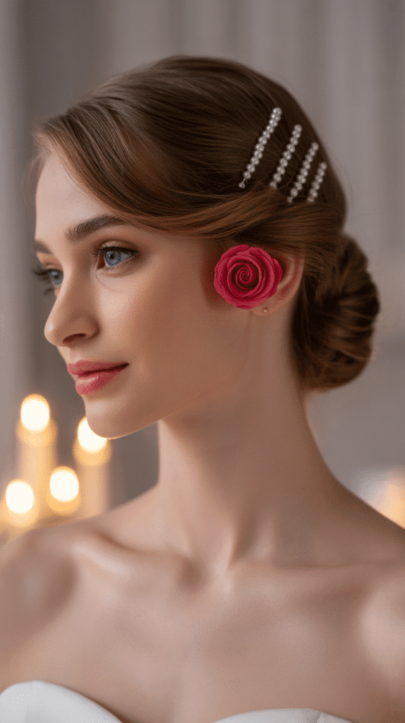 33 Chic French Hairstyles for Long Hair That Feel Romantic and Timeless 25 Romantic Side Updo