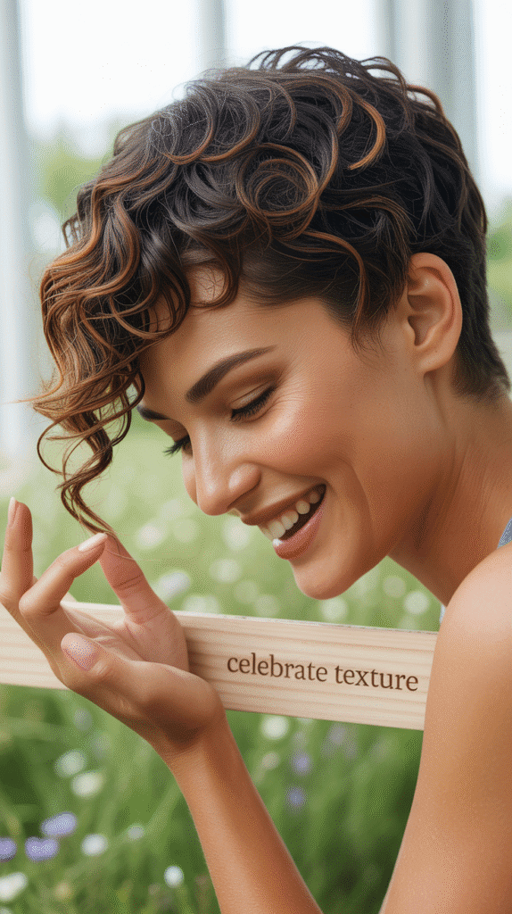 33 Easy French Hairstyles for Short Hair That Look Modern and Fresh 24 Curly Pixie with Definition