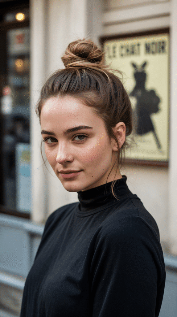 27 Best French Hairstyle Tutorials to Nail the Parisian Look 18 French Top Knot