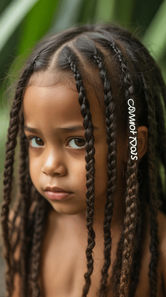 37 Adorable Dreadlock Styles for Kids That Are Easy & Cute 8 Braided Dreadlock Headband