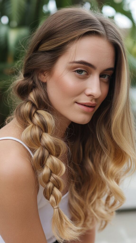 33 Trendy French Braided Hairstyles with a Chic Twist 5 Messy French Braid with Pulled Sections
