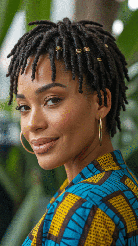 27 Latest Short Dreadlock Styles That Are Easy and Stylish 19 Short Locs with Sponge Technique
