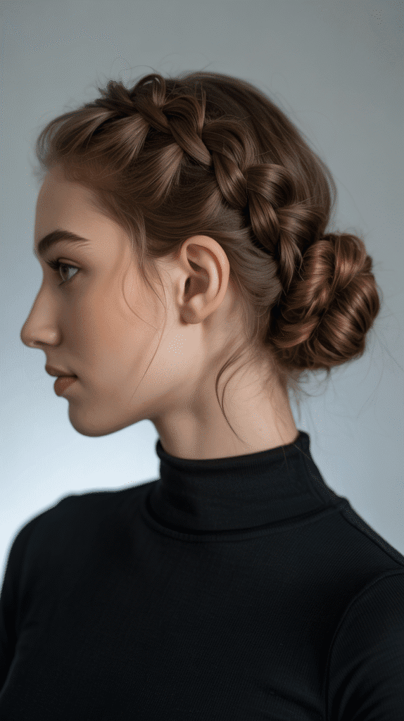 27 Best French Hairstyle Tutorials to Nail the Parisian Look 25 Braided Low Bun