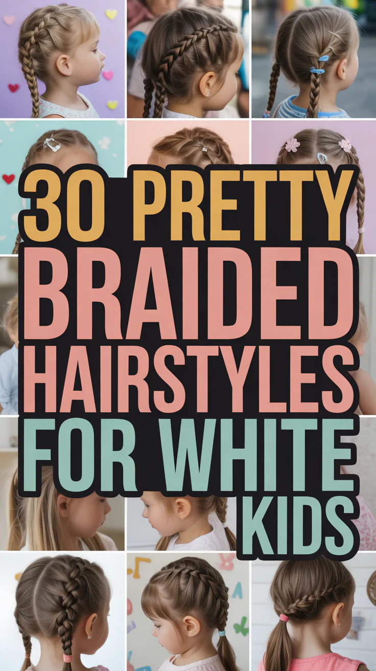 Pretty Braided Hairstyles for White Kids