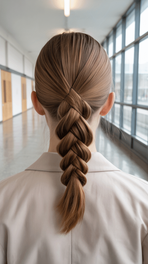 27 Easy Hairstyles for Long Hair for School That Are Cute and Quick 15 Criss-Cross Ponytail