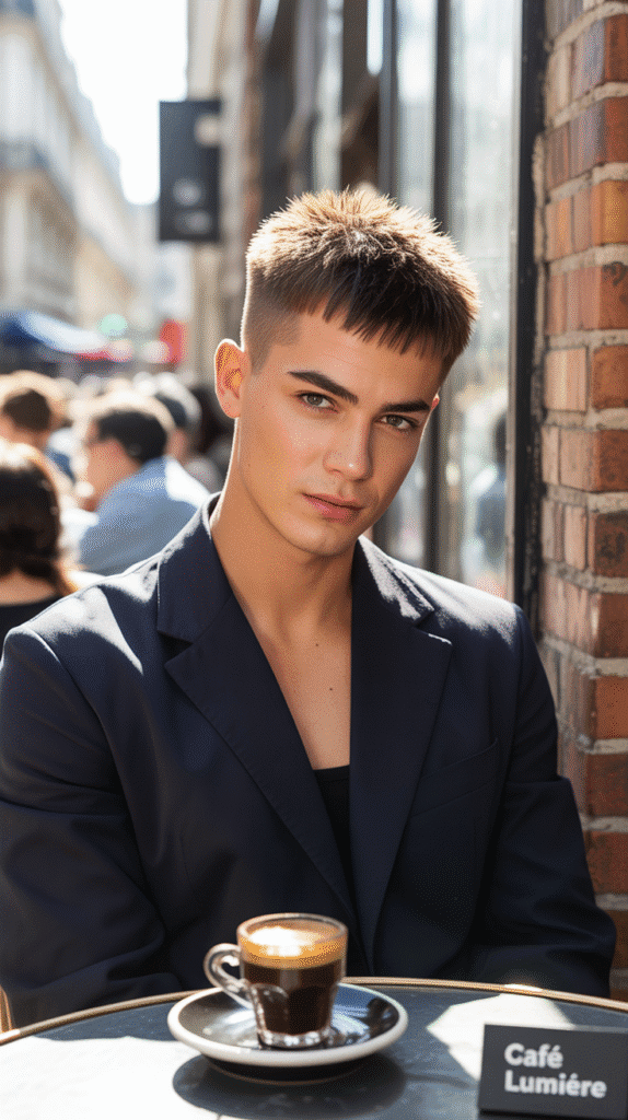 30 Classic French Hairstyles for Men That Never Go Out of Style 19 Forward Brushed Crop