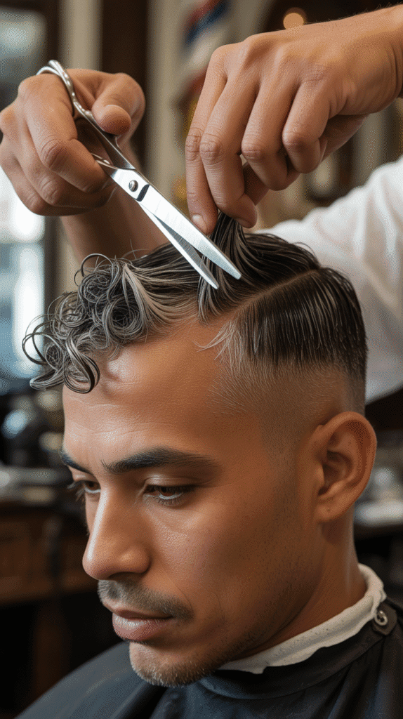 How to Cut Men's Curly Hair at Home – Barber Tips 4 The Dry Cutting Method for Curly Hair