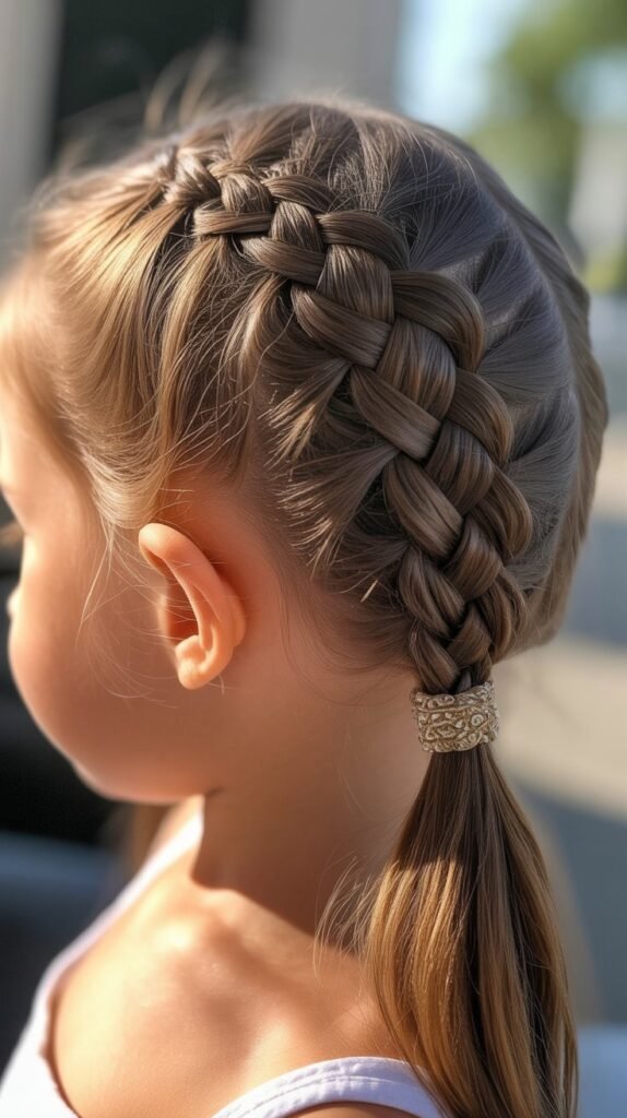  Twisted Crown into Side Ponytail