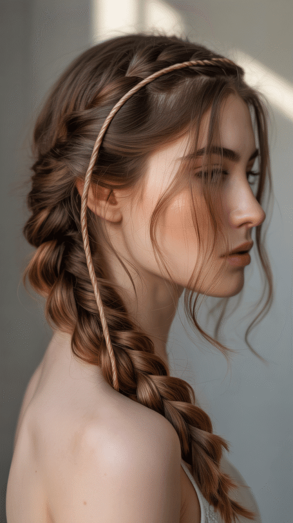 33 Trendy French Braided Hairstyles with a Chic Twist 33 French Braid with Twisted Rope Accent