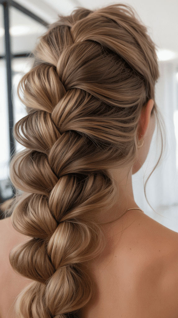 37 Easy Hairstyles to Keep Hair Out of Your Face 21 Pull-Through Braid