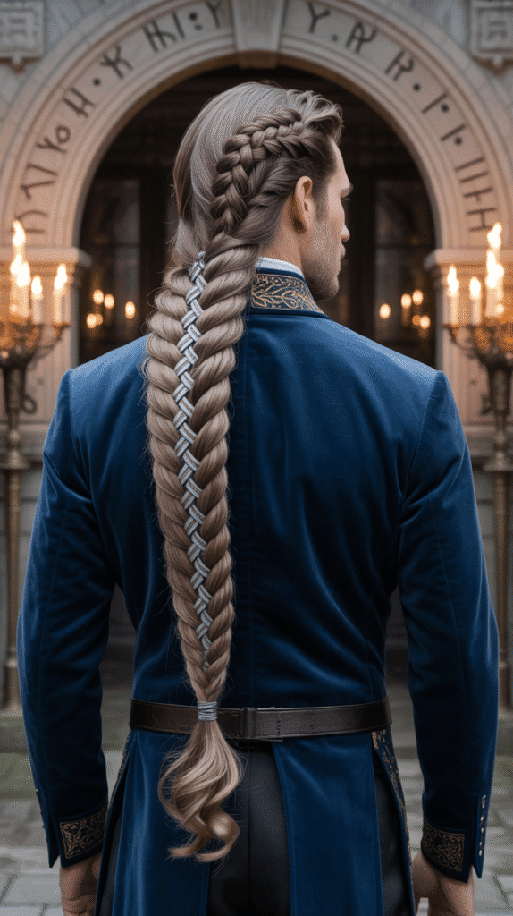 28 Stylish Elf Hairstyles for Men That Look Bold and Mystical 14  Fishtail Braid Elegance