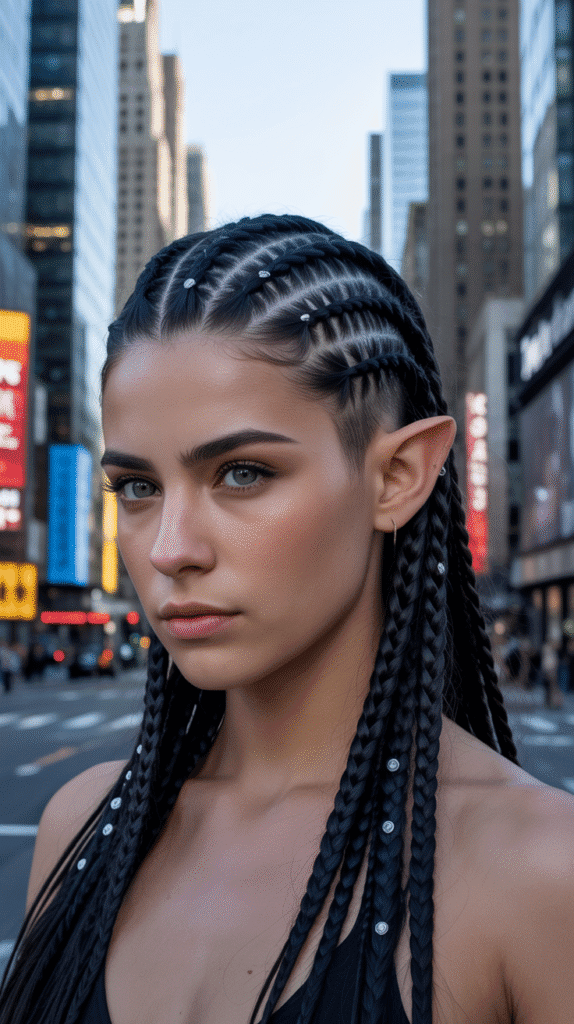25 Step-by-Step Elf Hairstyle Tutorials Anyone Can Try 22 Braided Faux Hawk