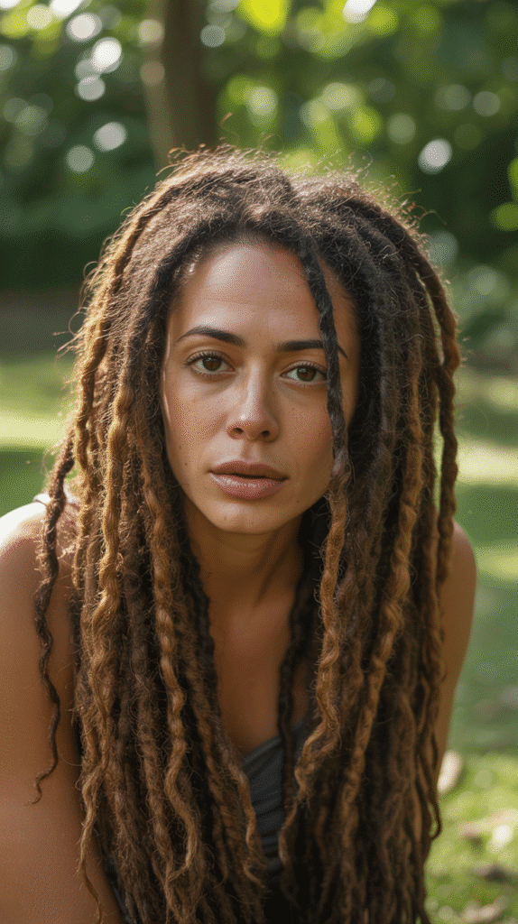 27 Latest Dreadlock Style Designs That Are Creative and Unique 3 Freeform Locs with Natural Texture