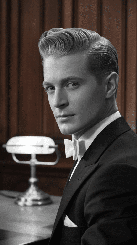 33 Stylish 1930s Hairstyles for Men That Define Retro Charm 9 The Contoured Pompadour