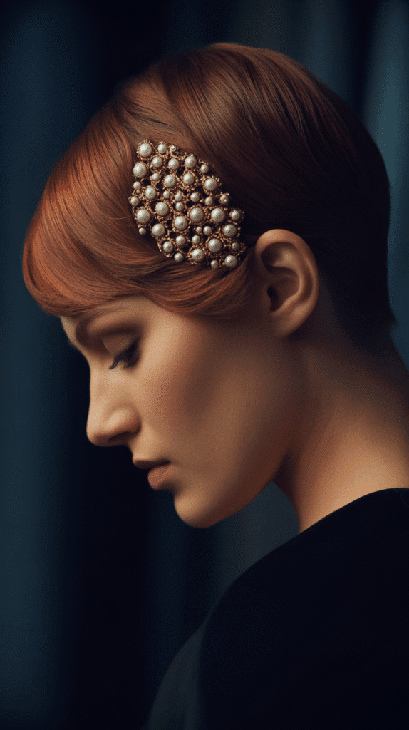 33 Chic Medieval Hairstyles for Short-Haired Princesses 12 The Asymmetric Pin Cluster