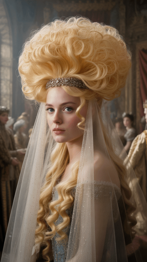 33 Gorgeous Medieval Hairstyles for Blonde Princesses 15 The Crimped Medieval Volume
