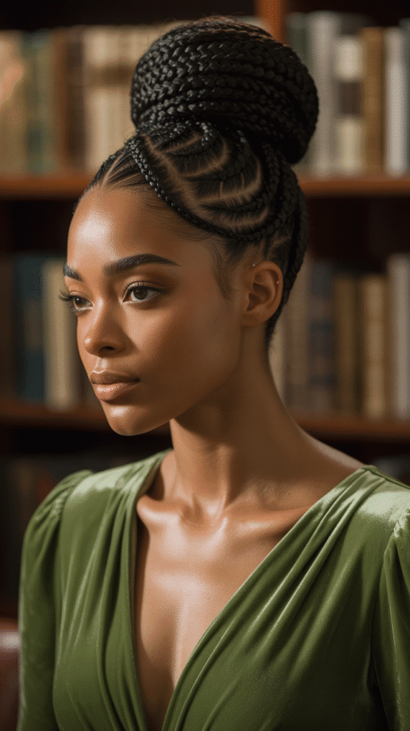 30 Cozy Fall & Winter Hairstyles for Black Women You'll Want to Copy 28 Braided Bun with Wrap Around