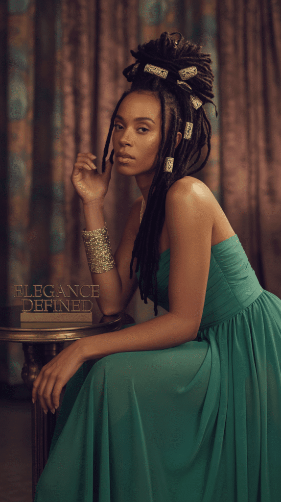 27 Latest Dreadlock Styles for Ladies That Slay Every Look 25 Intricate Dreadlock Updo with Accessories