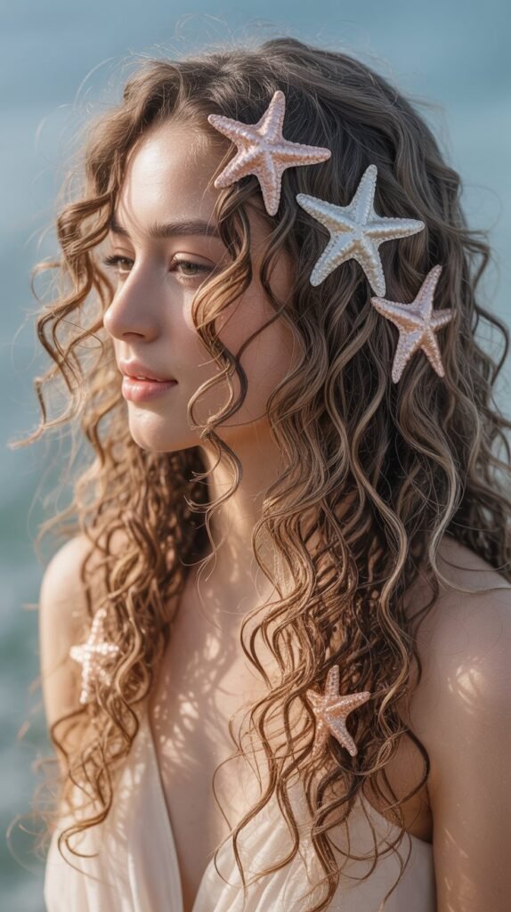  Mermaid Waves with Starfish Hair Clips