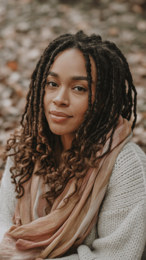 25 Stunning Winter Weave Hairstyles for Black Women That Slay All Season 13 Goddess Locs with Weave Hair