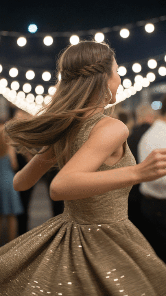 30 Elegant Christmas Party Hairstyles for Long Hair You'll Love 16 Braided Ponytail with Volume