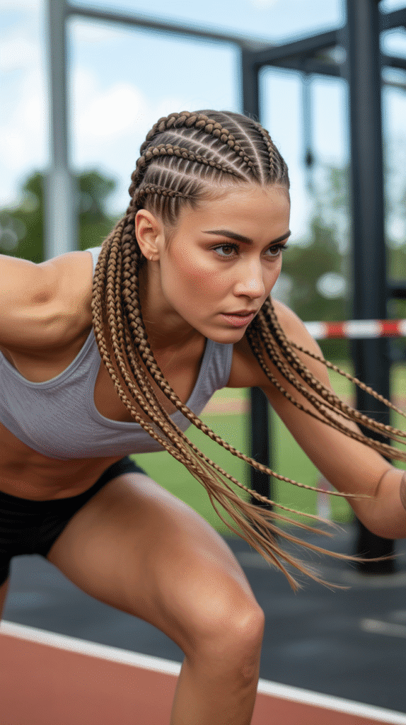 37 Easy Hairstyles to Keep Hair Out of Your Face 5 Double Dutch Braids