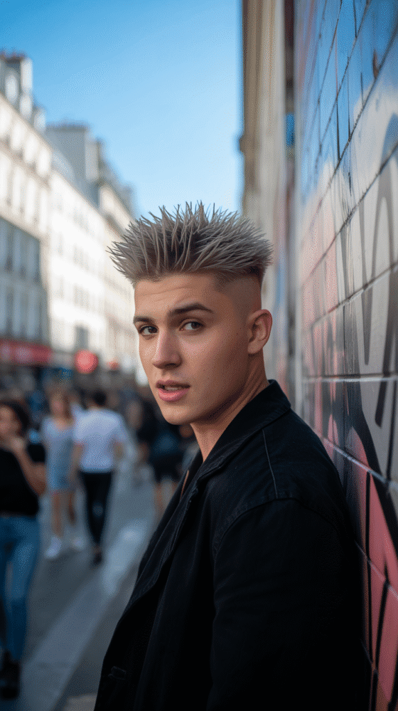 30 Classic French Hairstyles for Men That Never Go Out of Style 10 Short Spiky Cut