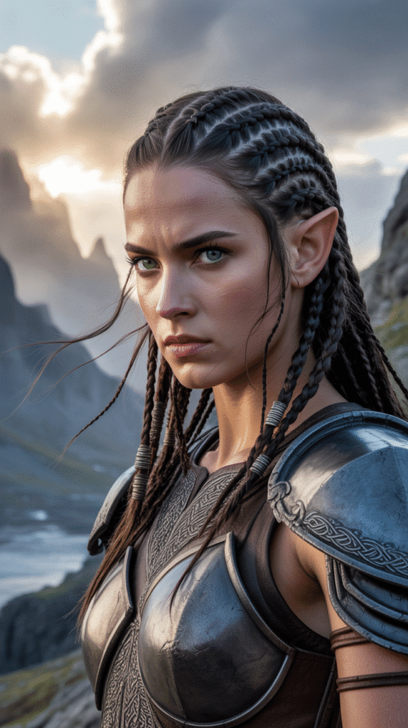 28 Easy Elf Hairstyles You Can Create in Minutes 17  Viking-Inspired Elven Braids