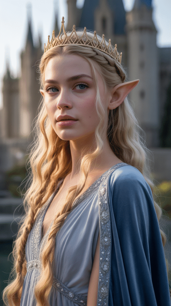 28 Easy Elf Hairstyles You Can Create in Minutes 10 Elven Princess Crown Braid